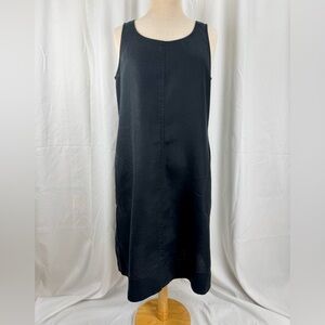 J. Jill Black Sleeveless Linen Dress